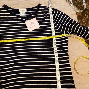 Talbots Vintage Stripes oooh Lala Size XL